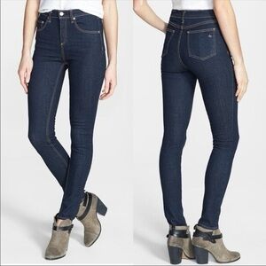 rag and bone high rise skinny in heritage. Size 25